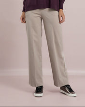 Cream Herringbone Trousers