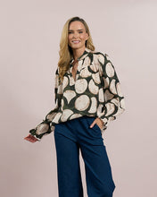 Circle Print Blouse - Green