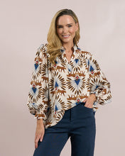 Tiger Print Blouse -Camel