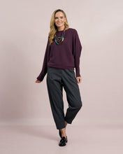 Mulberry Ribbed Knit Top