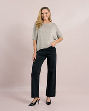 Wide-Leg Black Denim