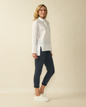 White Popover Collared Blouse