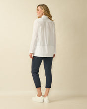 White Popover Collared Blouse