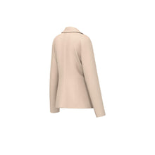 Refined Basketweave Blazer - Ecru