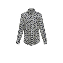 Geometric Print Shirt - Navy