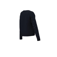 Crystal-Embellished Sweater - Navy