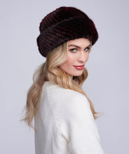 Faux Fur Hat – Burgundy