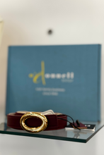 Ernesta Reversible Belt - Bordeaux