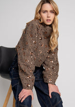 Sequin Herringbone Jacket