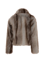 Multi-Tone Faux Fur Jacket