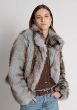 Multi-Tone Faux Fur Jacket
