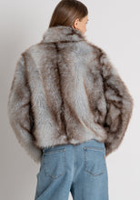 Multi-Tone Faux Fur Jacket