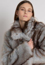 Multi-Tone Faux Fur Jacket
