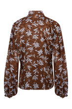 Floral Tie-Neck Blouse