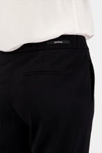 Pull-On Straight-Leg Trousers - Black