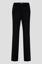 Pull-On Straight-Leg Trousers - Black