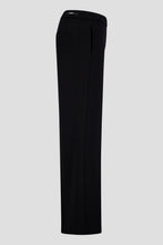 Pull-On Straight-Leg Trousers - Black