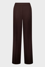 Pull-On Straight-Leg Trousers - Chocolate Brown
