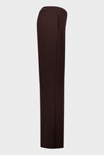 Pull-On Straight-Leg Trousers - Chocolate Brown