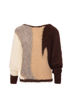 Mocha Colour Block Jumper