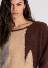 Mocha Colour Block Jumper
