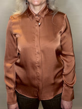 Copper Satin Relaxed Shirt