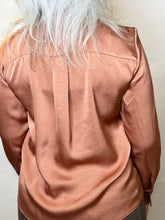 Copper Satin Relaxed Shirt