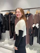 Colour Block Long Sleeve Top