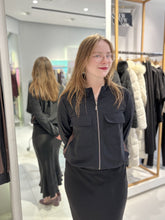 Boxy Zip Jacket - Black