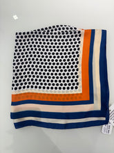 Polka Dot Neck Scarf - Orange & Blue