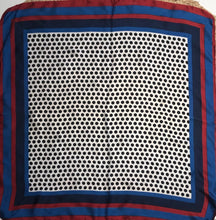 Polka Dot Neck Scarf - Navy & Red