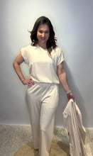 Cream Cap Sleeve Blouse