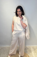 Cream Cap Sleeve Blouse