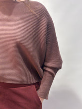 Chocolate Ribbed Knit Top