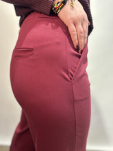 Smart Straight-Leg Trousers - Bordeaux