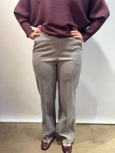 Light Gray Herringbone Trousers