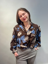 Floral Print Blouse - Choco