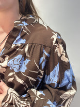 Floral Print Blouse - Choco