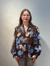 Floral Print Blouse - Choco