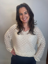 V- Neck Pullover - Beige