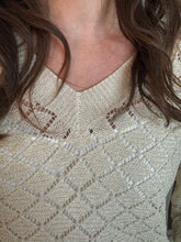 V- Neck Pullover - Beige