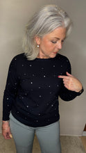 Crystal-Embellished Sweater - Navy