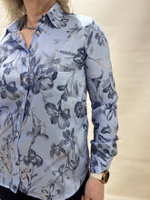 Soft Blue Floral Blouse
