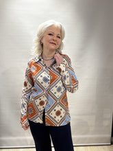 Geometric Tile Print Shirt