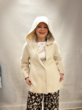 Cream Hooded Coat