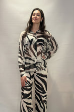 Zebra Print Sheer Shirt