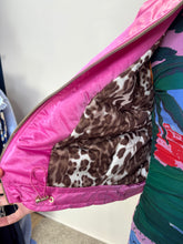 Satin Bomber Jacket - Cerise