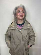 Beige Lightweight Hooded Raincoat