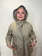 Beige Lightweight Hooded Raincoat