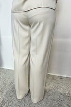 Champagne Satin Wide Leg Trousers